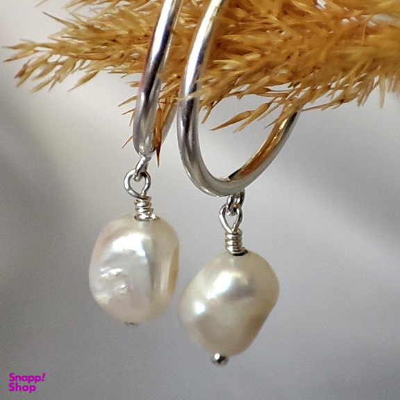 گوشواره نقره زنانه گیرا مدل Pearl کد G681