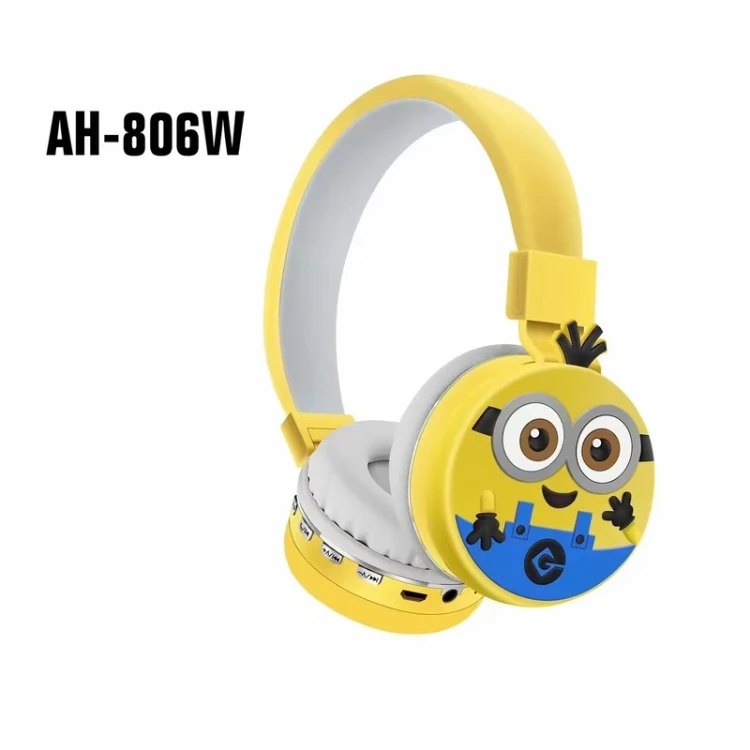 هدست بی سیم طرح مینیون مدل AH-806W