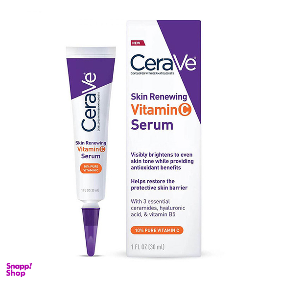 سرم ویتامین سی سراوی مدل Skin Renewing حجم 30 میلی لیتر