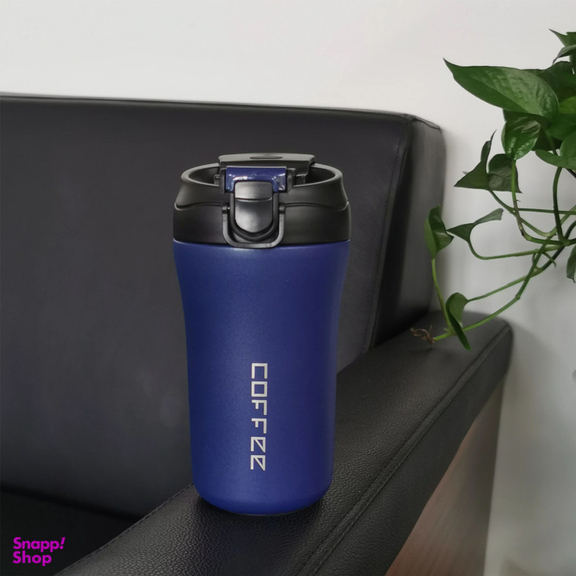 ماگ سفری مدل دو قفله coffee گنجایش 0.4 لیتر