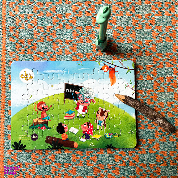 پازل فومی طرح ململ