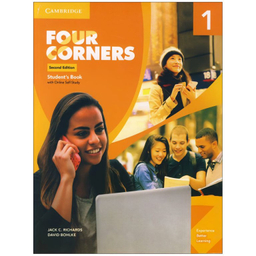 کتاب Four Corners Second Edition اثر Jack Richards انتشارات کمبریدج مجموعه دو جلدی به همراه سی دی