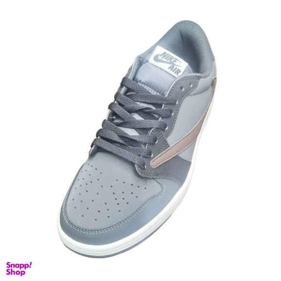 کفش مردانه طرح نایک جردن مدل تراویس خیابانی کد 773 رنگ خاکستری