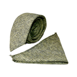 ست کراوات و دستمال جیب مردانه آیکت مدل محو