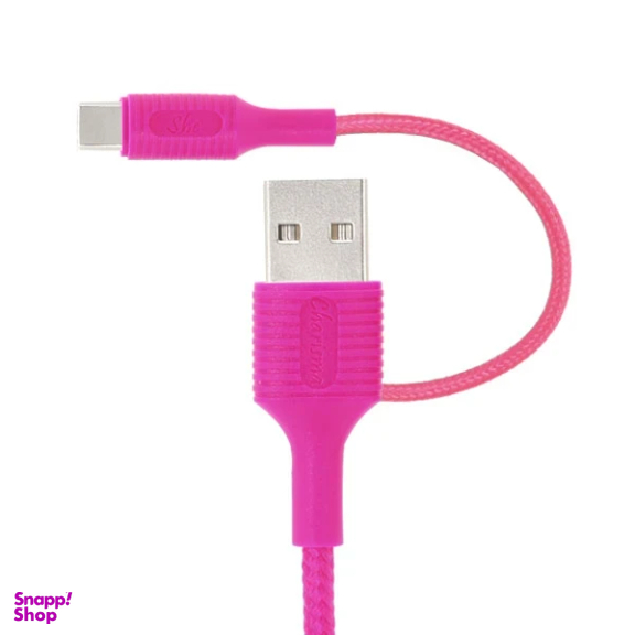 کابل تبدیل USB به Type-C شی کاریزما مدل صبا طول 1.2 متر