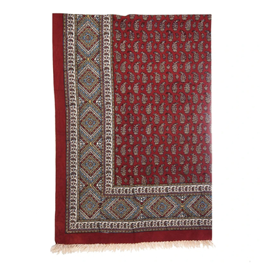 سفره قلمکار ممتاز اثر عطریان مدل دو رویه طرح 21 سایز 135×200 سانتی متر