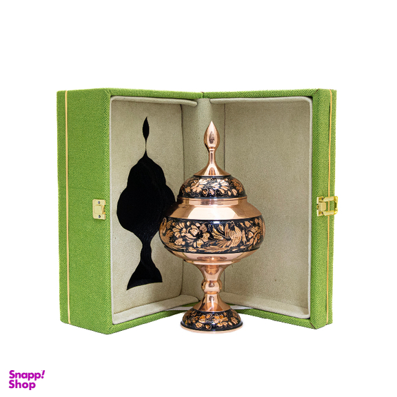 شکلات خوری مسی مدل الماس تراش کد 8230 همراه با باکس هدیه