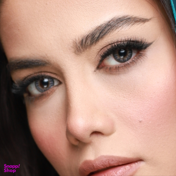 لنز فصلی بیوتی کد Faa310 شماره 14 رنگ خاکستری عسلی تیره دور دار