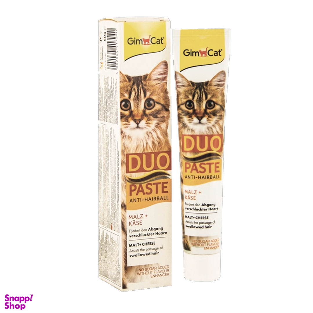 خمیر مالت گربه با طعم پنیر جیم کت مدل GimCat Due Paste with Cheese وزن 50 گرم