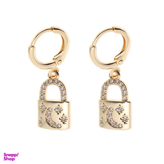 گوشواره زنانه وای اس ایکس مدل قفل آویز کد 84521