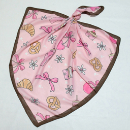 روسری دخترانه آنالیا مدل نخی طرح کروسان کد 10185