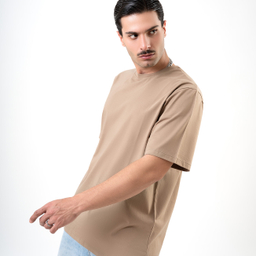 تیشرت مدل Basic رنگ کرم