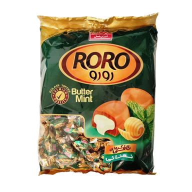 تافی کره ای نعنایی رورو شیرین عسل وزن 800 گرم
