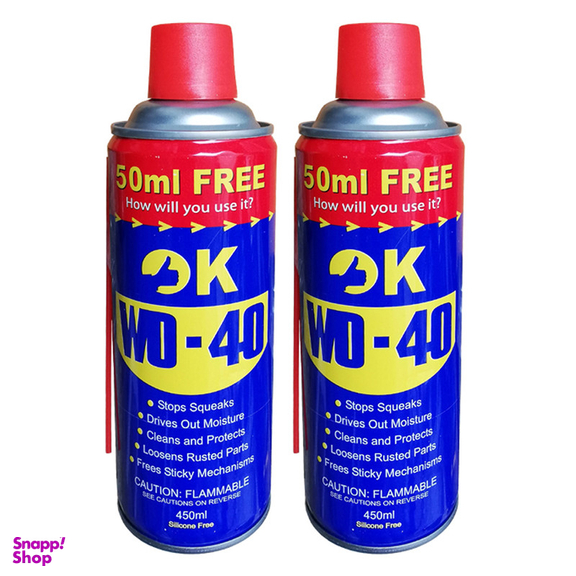 اسپری روان کننده و زنگ بر اوکی مدل WD-40 حجم 450 میلی لیتر بسته 2 عددی