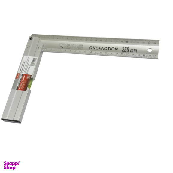 گونیا نجاری وان اکشن مدل تراز دار کد YP-ONE ACTION-25CM-TARAZDAR سایز 25 سانتی متر