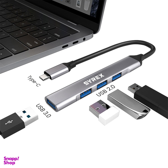 هاب 4 پورت USB سایرکس مدل SX-CU9005