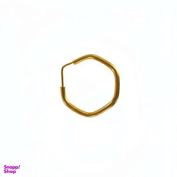 گوشواره طلا 18 عیار زنانه مدل شش ضلعی کد 1170