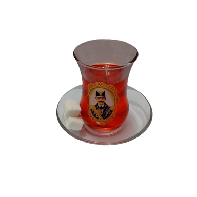 شمع مدل استکان چای عکس قاجاری