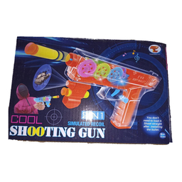 تفنگ بازی مدل موزیکال چرخ دنده ای مدل 85117