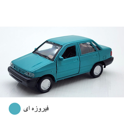ماشین بازی ناب سل مدل پراید فلزی درب بازشو طرح عقب کش