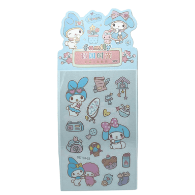 استیکر 3 برگی طرح کرومی کد 21-135