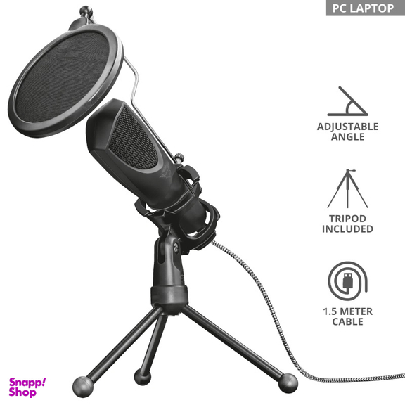 میکروفون استریم تراست مدل GXT 232 Mantis به همراه پایه رومیزی