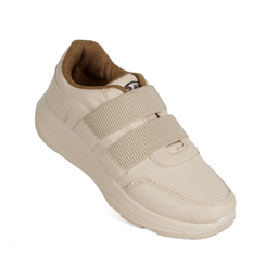 کفش راحتی زنانه شیما مدل برسان رنگ استخوانی