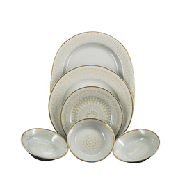 سرویس غذاخوری 26 پارچه مقصود مدل پالومه لوستر طلا