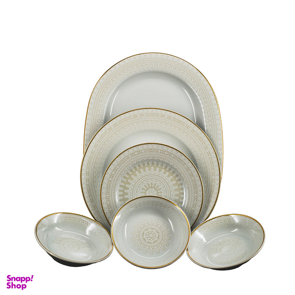 سرویس غذاخوری 26 پارچه مقصود مدل پالومه لوستر طلا