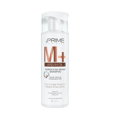 شامپو تقویت کننده و مغذی پریم مدل M+ Argan Oil حجم 250 میلی لیتر