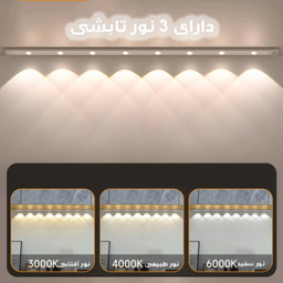 چراغ ال ای دی مدل زیر کابینتی کد LED8-80CM آفتابی و مهتابی