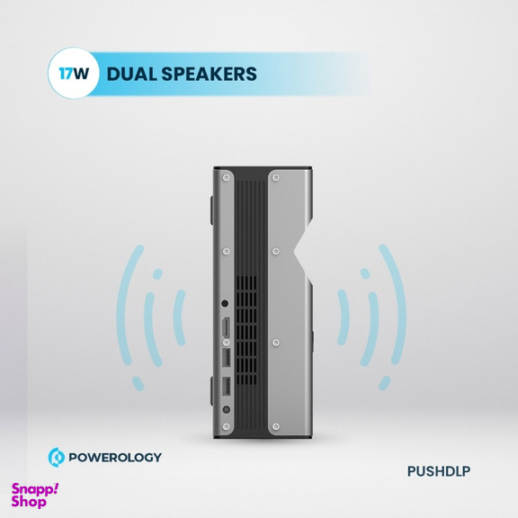 ویدیو پروژکتور قابل حمل پاورولوژی Powerology 4K مدلPUSHDLP ظرفیت 16 گیگابایت بافر 2 گیگابایت