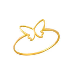 انگشتر طلا 18 عیار زنانه میو گلد مدل پروانه کد R1114 سایز 51