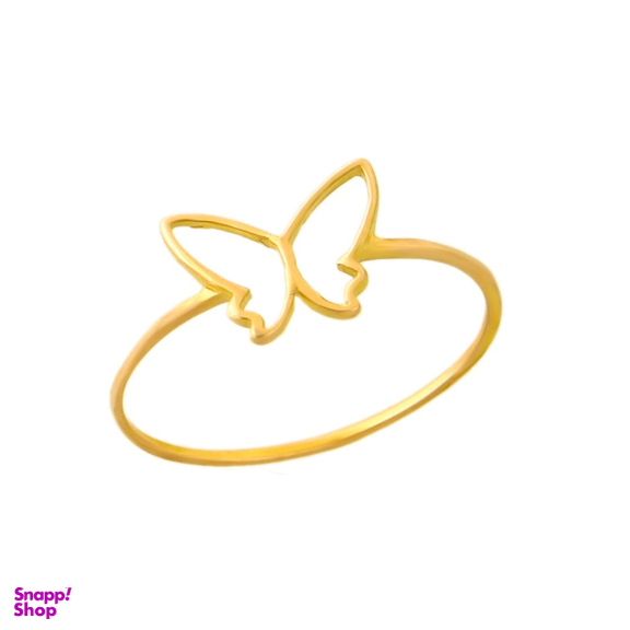 انگشتر طلا 18 عیار زنانه میو گلد مدل پروانه کد R1114 سایز 51