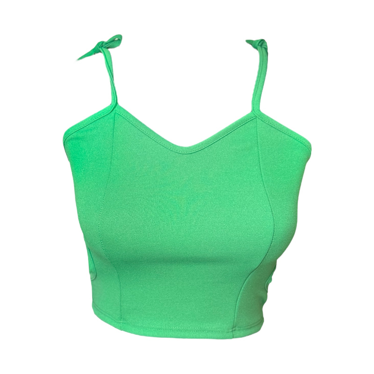 تاپ کراپ زنانه کد tc023 رنگ سبز