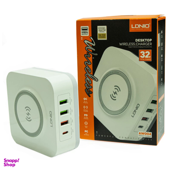 شارژر بی سیم 30 وات الدینیو مدل AW004