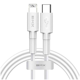 کابل شارژ Type-C به Lightning باسئوس مدل BMX Mini White به طول 1.2 متر