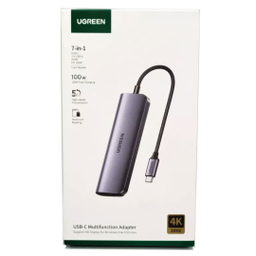 هاب 2 پورت Type C به USB 3.0 با یک پورت HDMI و درگاه کارت حافظه یوگرین (Ugreen) مدل CM195
