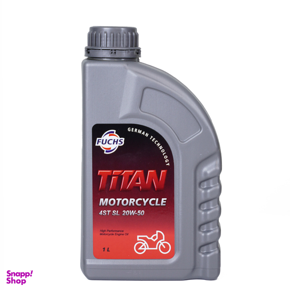 روغن موتورسیکلت فاکس مدل 20W-50-SL-4ST حجم ۱ لیتر