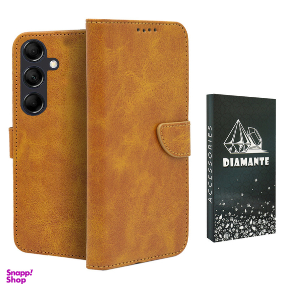 کیف کلاسوری دیامانته مدل Scusa Bk مناسب گوشی موبایل سامسونگ Galaxy A26 به همراه بند آویز