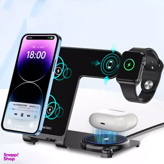 استند و شارژر وایرلس رومیزی 15 وات ویوو مدل Wi-W005