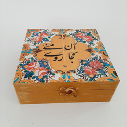جعبه هدیه مدل سنتی طرح کاشی کد WB80