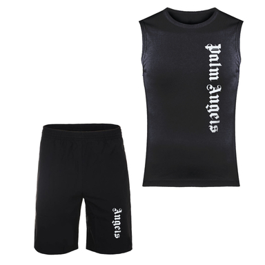 ست تاپ و شلوارک مردانه کد TAPN38 طرح آنجل