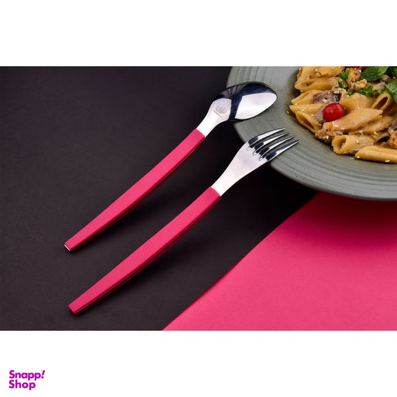 سرویس قاشق و چنگال 31 پارچه سی اند اس مدل منحنی
