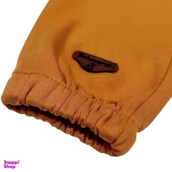 شلوار نوزادی به آوران طرح هورام رنگ نارنجی