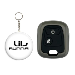 کاور سوئیچ خودرو کالانیکس مدل COV-RANA-10402 طرح فلزی به همراه جاسوئیچی مناسب برای رانا