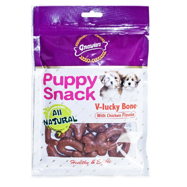 تشویقی سگ گناولرز مدل  PUPPY SNACKS وزن 270 گرم