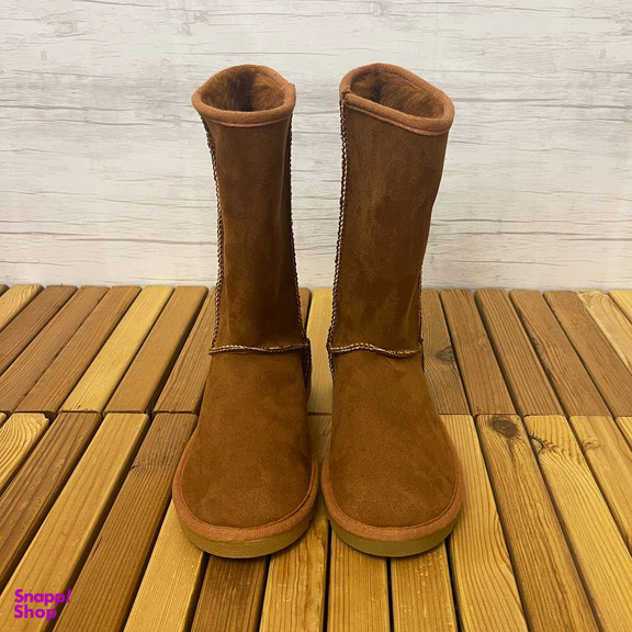 بوت زنانه طرح آگ کد 01 رنگ شتری