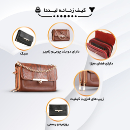 ست کیف و کفش زنانه چرم یلسان مدل Liinda کد TARA-MRV-912-ZRK