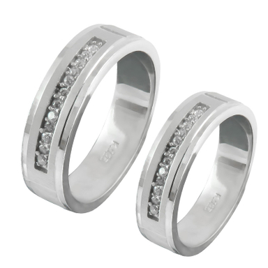 ست انگشتر نقره زنانه و مردانه کد AS056